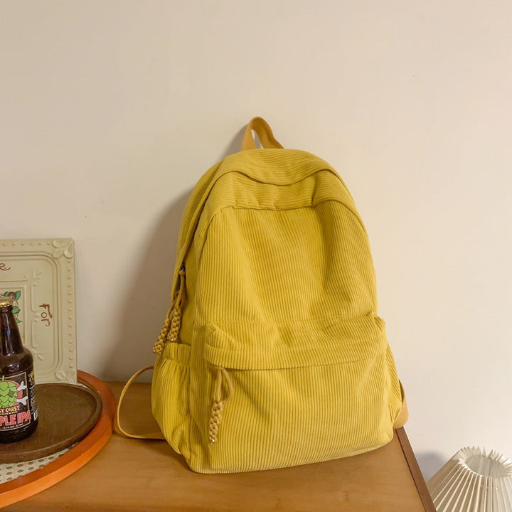 Textured Corduroy Backpack Kalsten