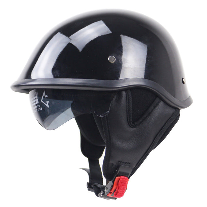 Classic Open-Face Motorcycle Helmet with Visor Kalsten