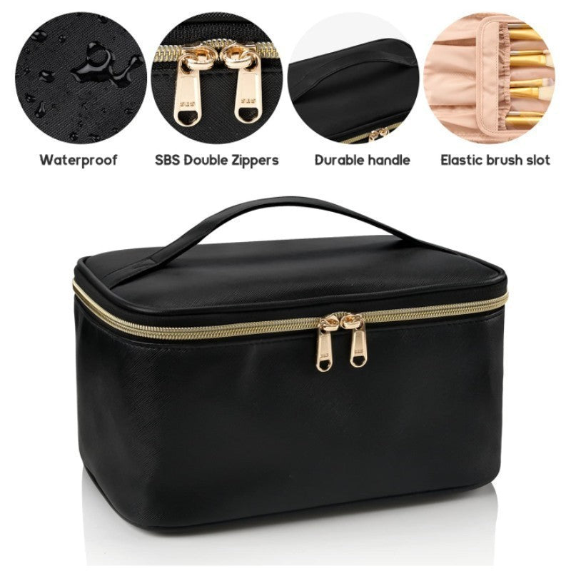 Cosmetic organizer bag with multiple compartments Kalsten