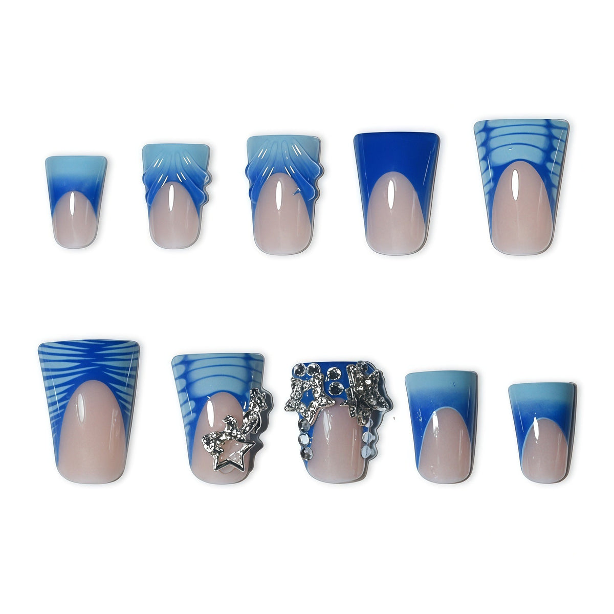 Glamorous 3D Press-On Nail Set Acalora