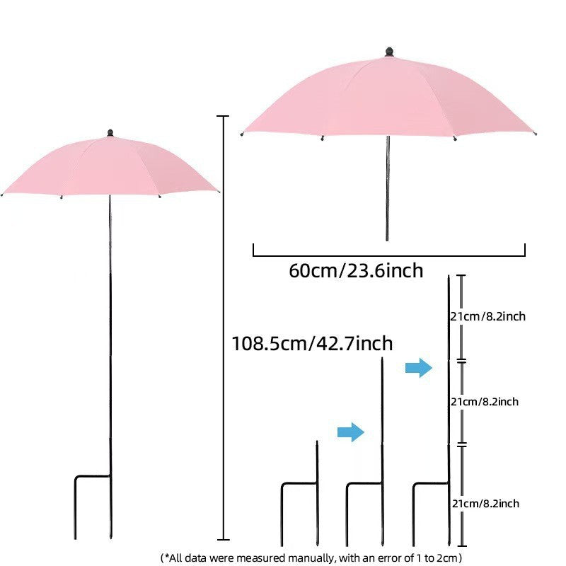 Women's sun protection umbrella with flexible tripod Kalsten