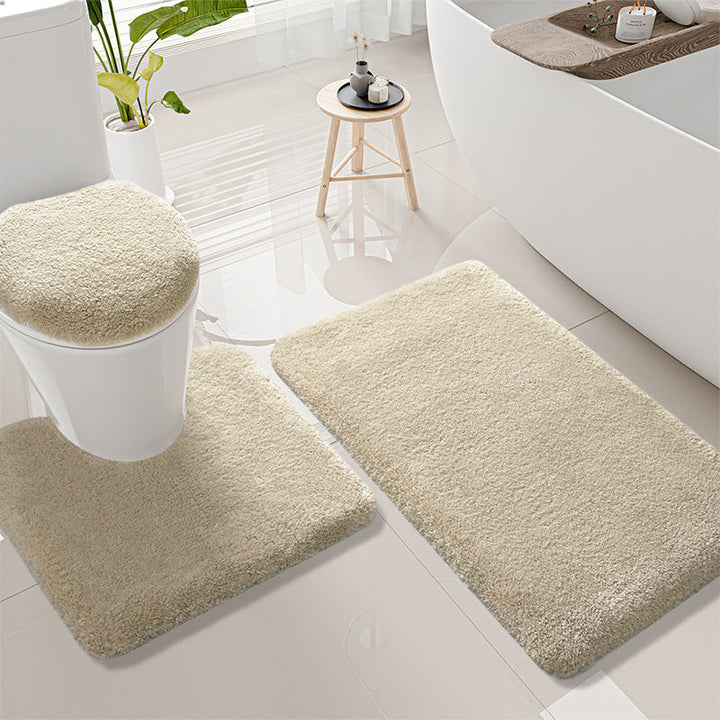Plush Bathroom Mat Set