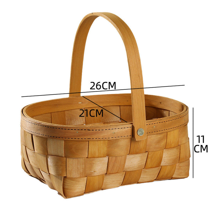 Unisex Handwoven Basket with Practical Carry Handle Kalsten