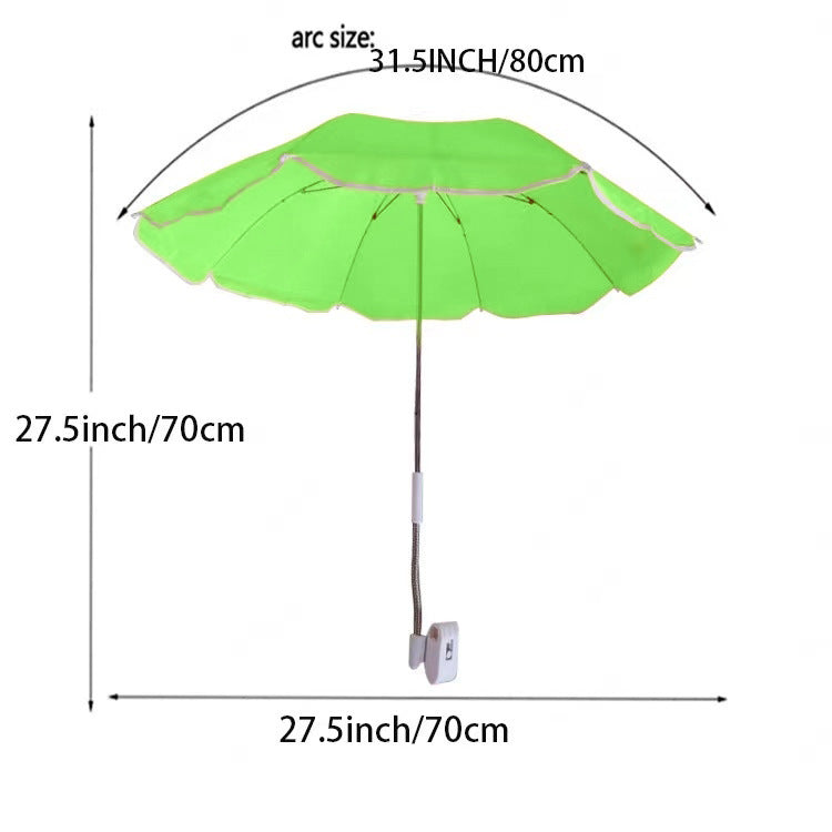 Women's Adjustable Beach Sunshade Umbrella with Ground Anchor Kalsten