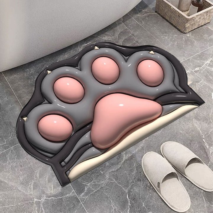 Soft Paw Print Bath Mat Kalsten