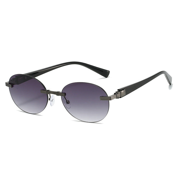 Women's fashionable sunglasses with transparent frame and flexible nose pad Kalsten