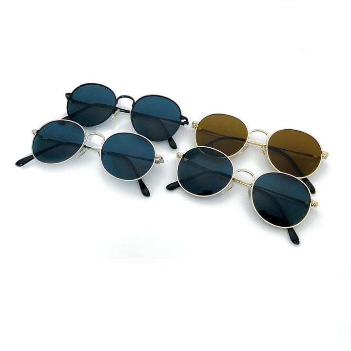 Fashion Round Sunglasses with Golden Frame Kalsten