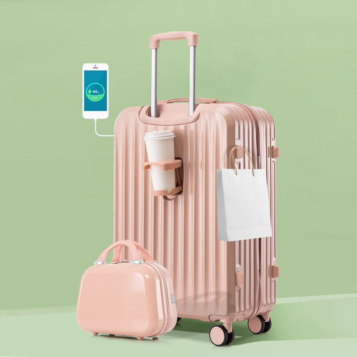Unisex Smart Charging Hard-Shell Travel Suitcase Kalsten