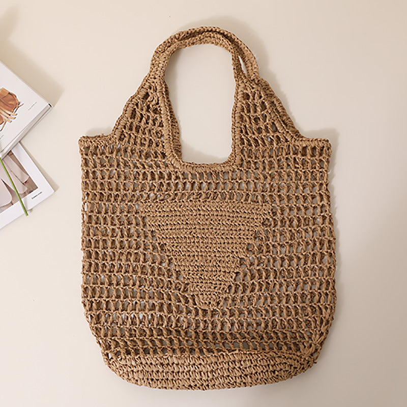 Coarse crochet bag with large handles Kalsten