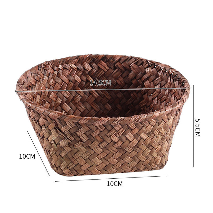 Handmade Natural Fiber Storage Basket Kalsten