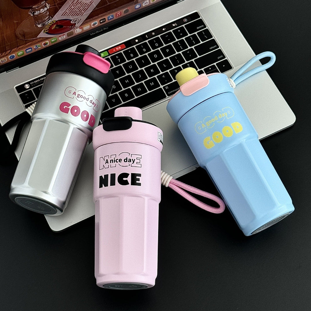 Ladies stylish coffee mug with spill-proof lid Kalsten