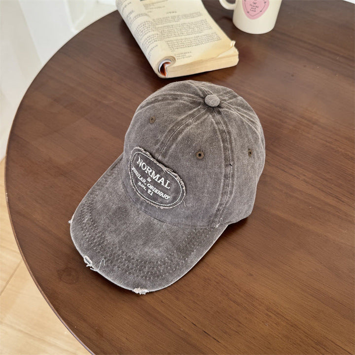 Men's Casual Distressed Cotton Baseball Cap Kalsten