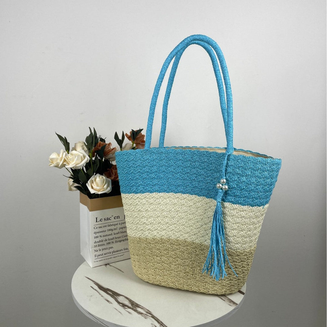 Trendy Woven Beach Bag Kalsten