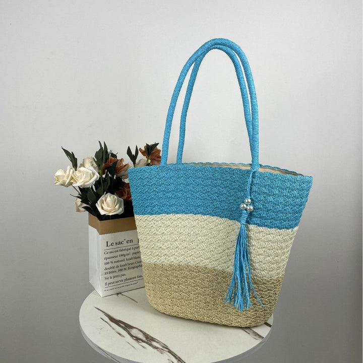 Trendy Woven Beach Bag Kalsten