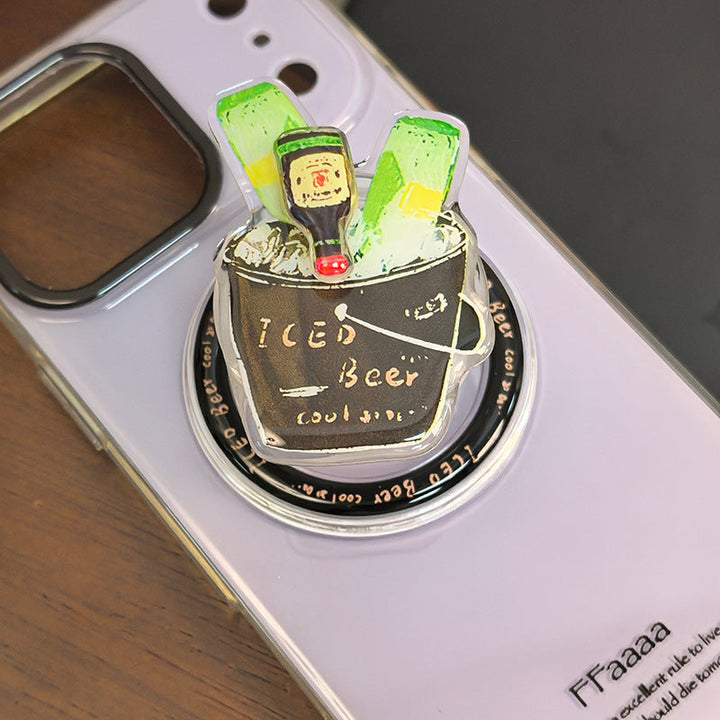 Floral Ice Cream Cone Phone Grip Kalsten