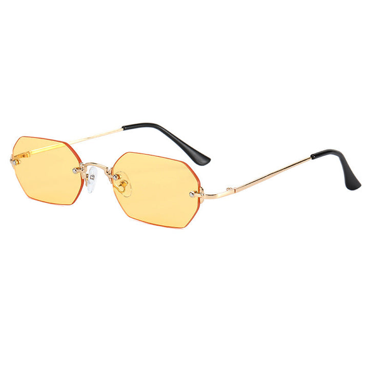 Women's fashionable octagonal sunglasses with elegant metal frame Kalsten