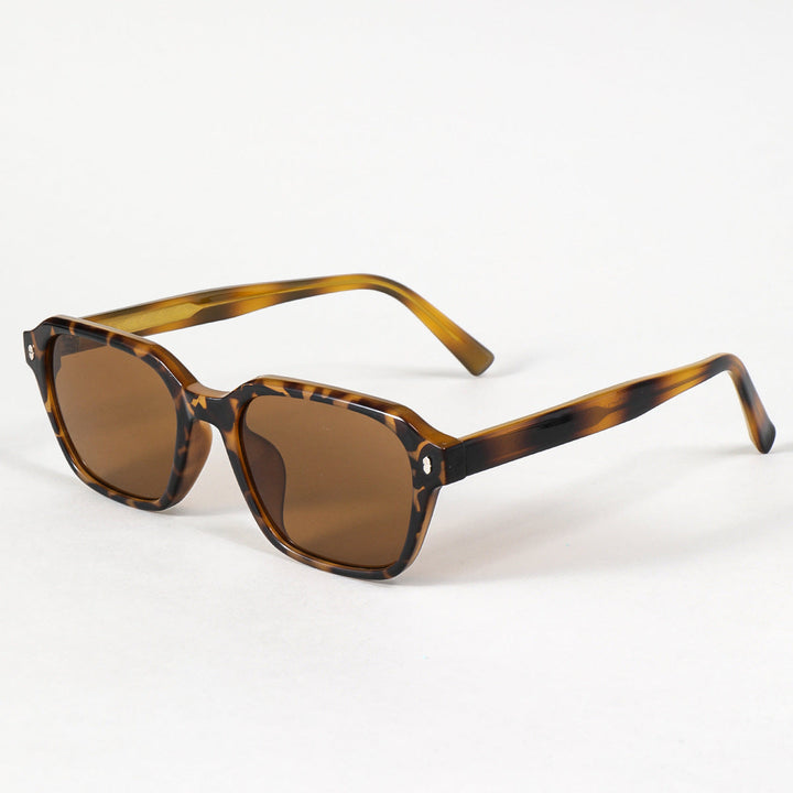 Women's rectangular sunglasses with trendy transparent frame Kalsten
