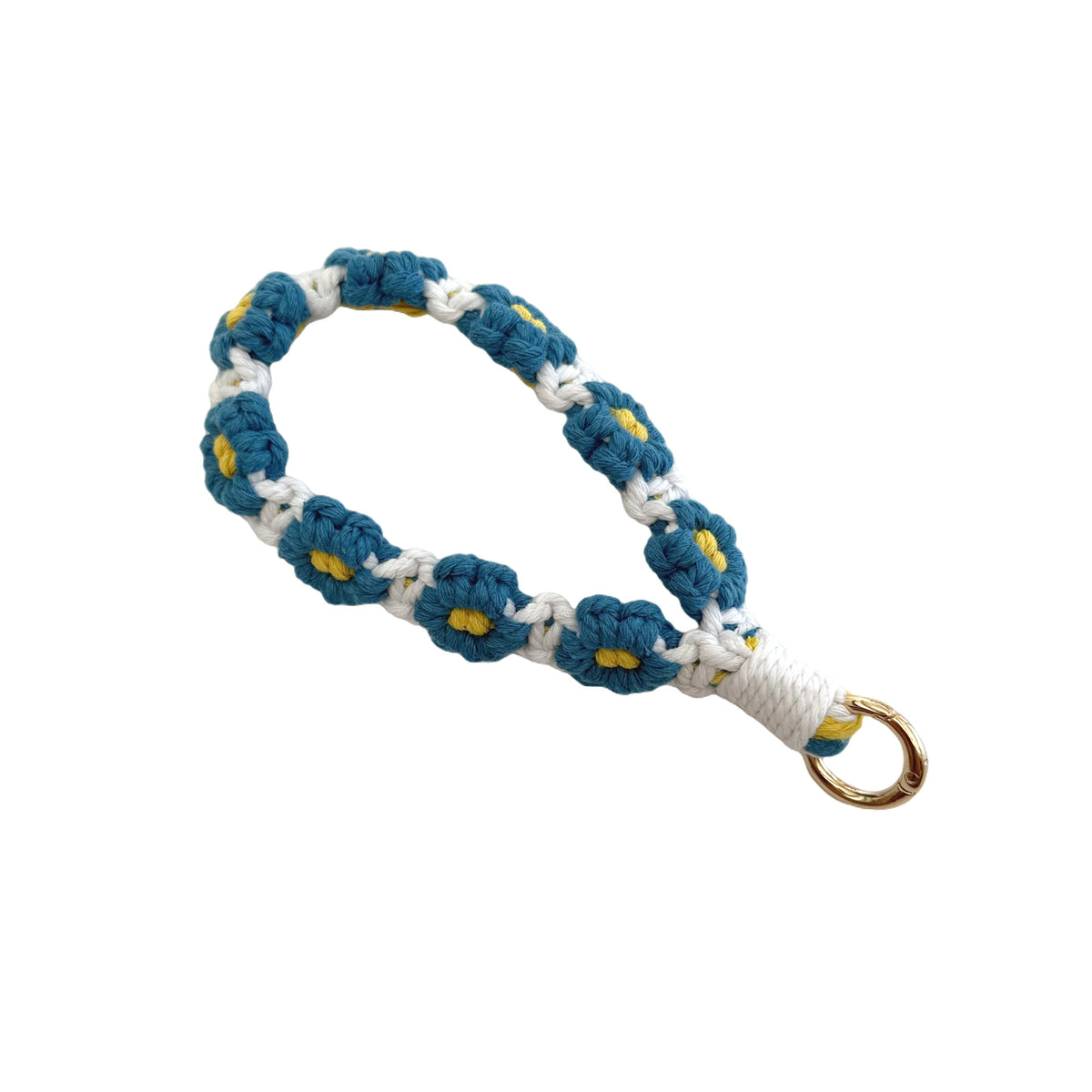 Floral Macrame Keychain Holder Acalora