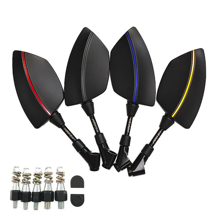 Motorcycle Mirror Set with Aerodynamic Design and High Stability Kalsten
