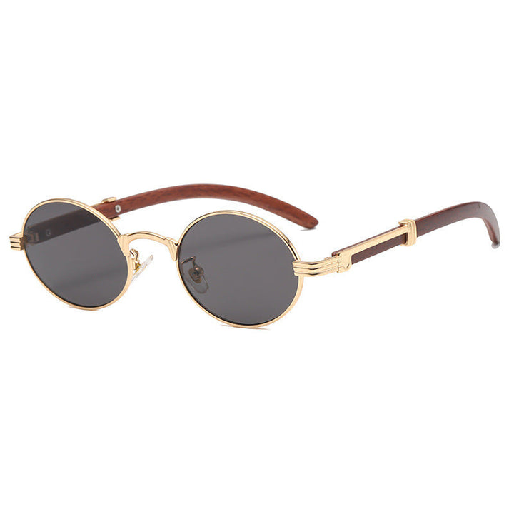 Elegant round sunglasses with high-quality metal frame Kalsten