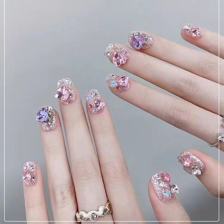 Premium Glittering Press-On Nail Extensions Kalsten