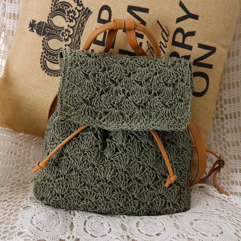 Handcrafted backpack bag made of fine natural material Kalsten