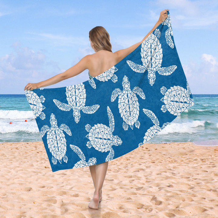 Beach towel with creative turtle design Kalsten