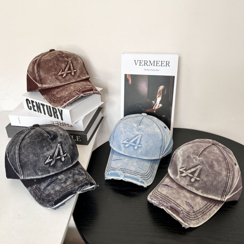 Women's Distressed Vintage Style Baseball Cap Kalsten