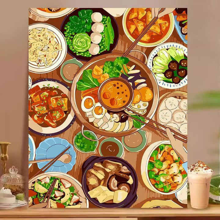 Dessert-Inspired Decorative Canvas Art Kalsten