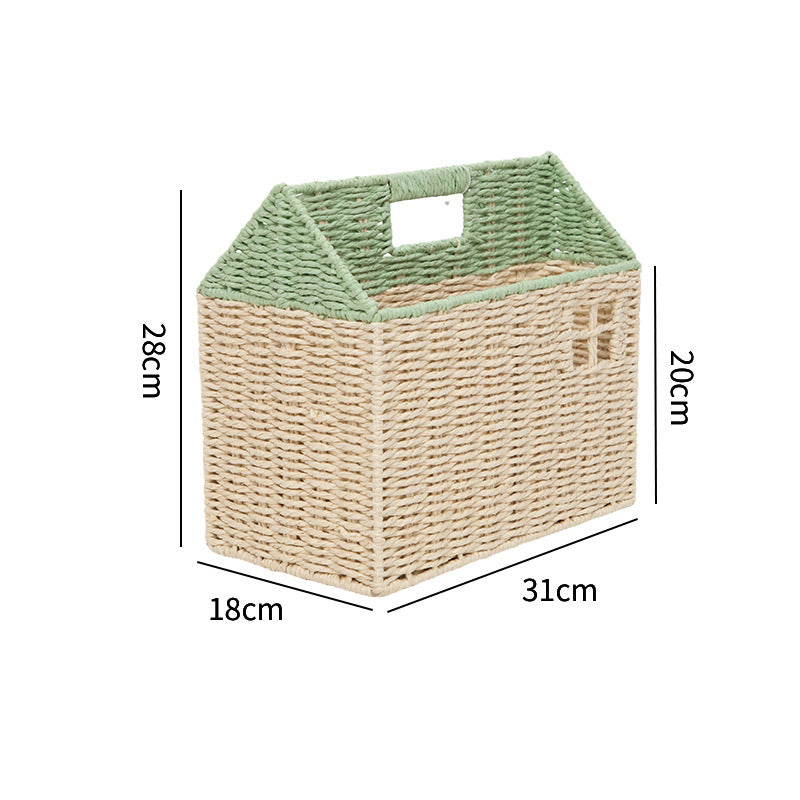 Decorative Storage House Basket Acalora