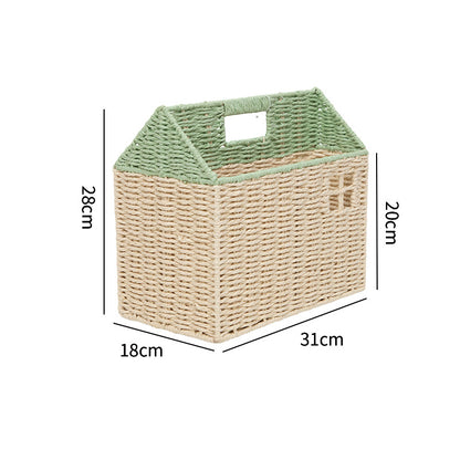 Decorative Storage House Basket Acalora