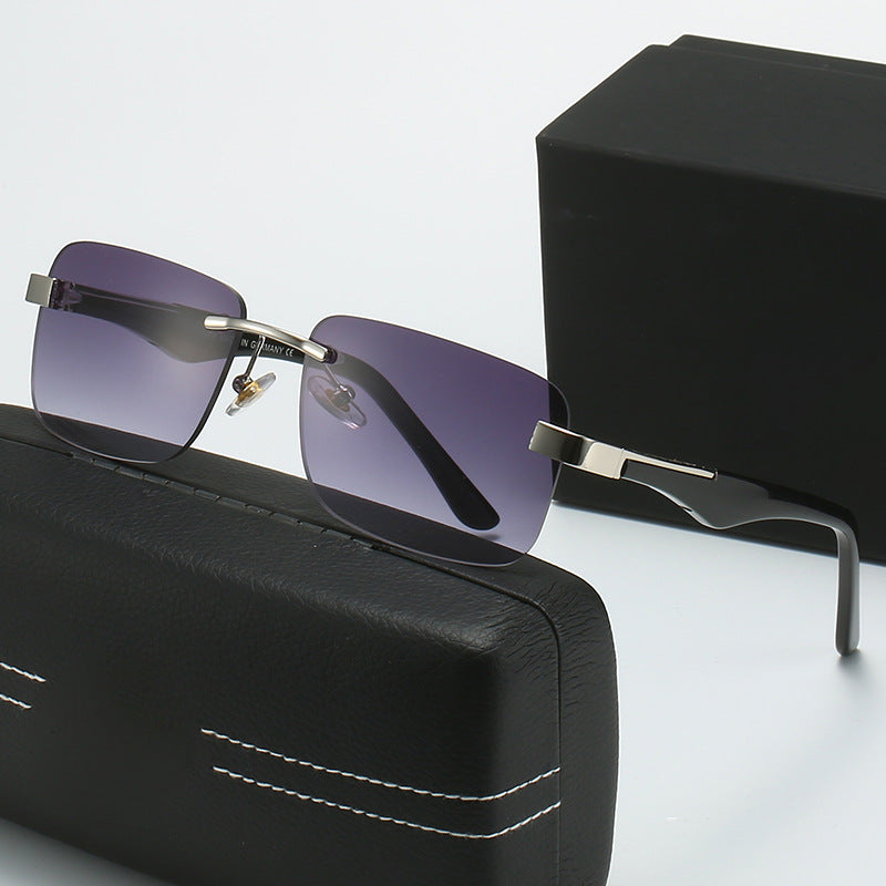 Women’s fashionable half-frame glasses with elegant metal and plastic mix Kalsten