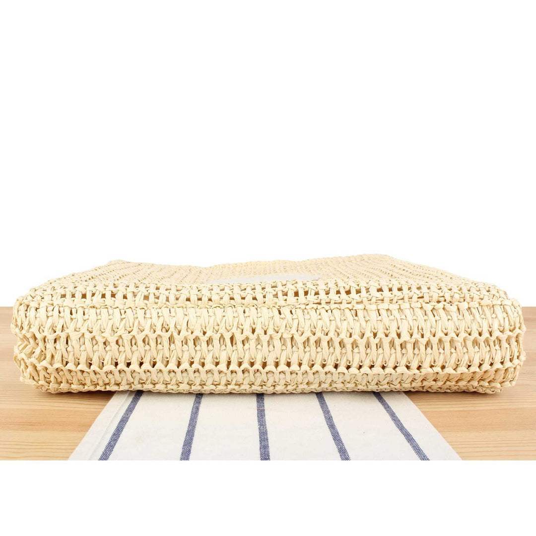 Handbag Made of Natural Wicker with Minimalist Details Kalsten