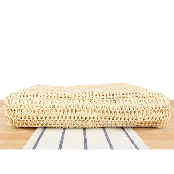 Handbag Made of Natural Wicker with Minimalist Details Kalsten
