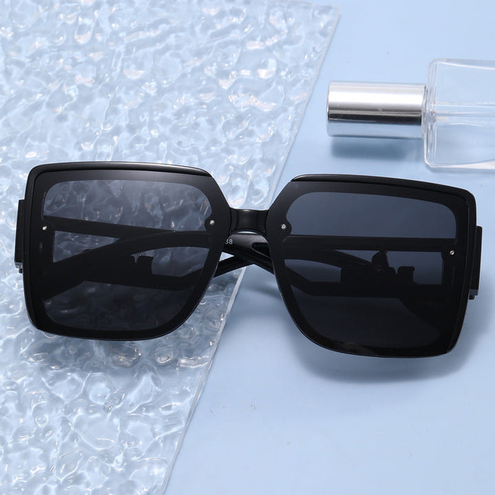 Ladies square designer sunglasses with elegant embellishments Kalsten