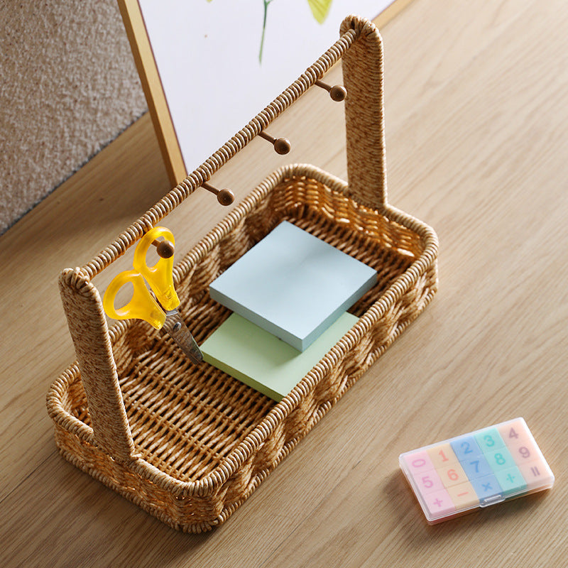 Unisex Versatile Storage Basket with Hooks Kalsten