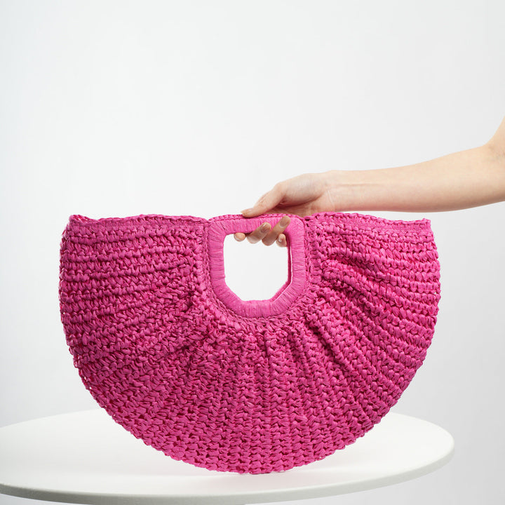 Handcrafted Ribbed Structure Beach Bag Kalsten