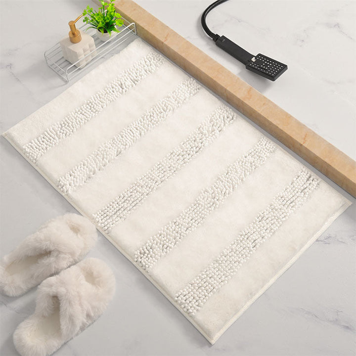 Plush Textured Shower Rug