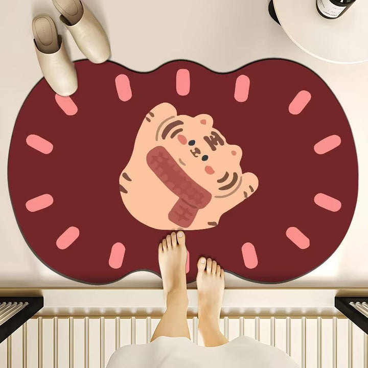 Cute Cartoon Bear Bath Mat Kalsten