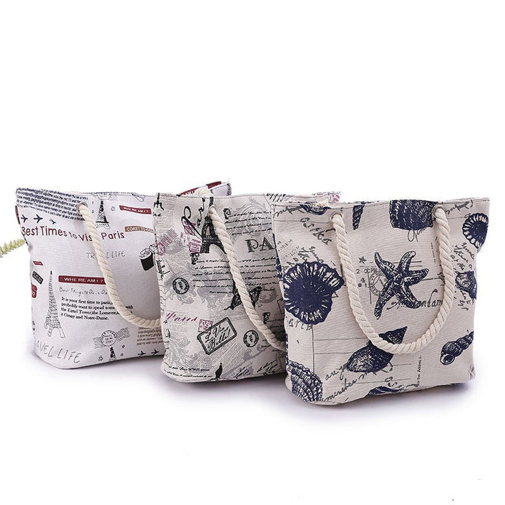 Beach bag with maritime shell motif Kalsten