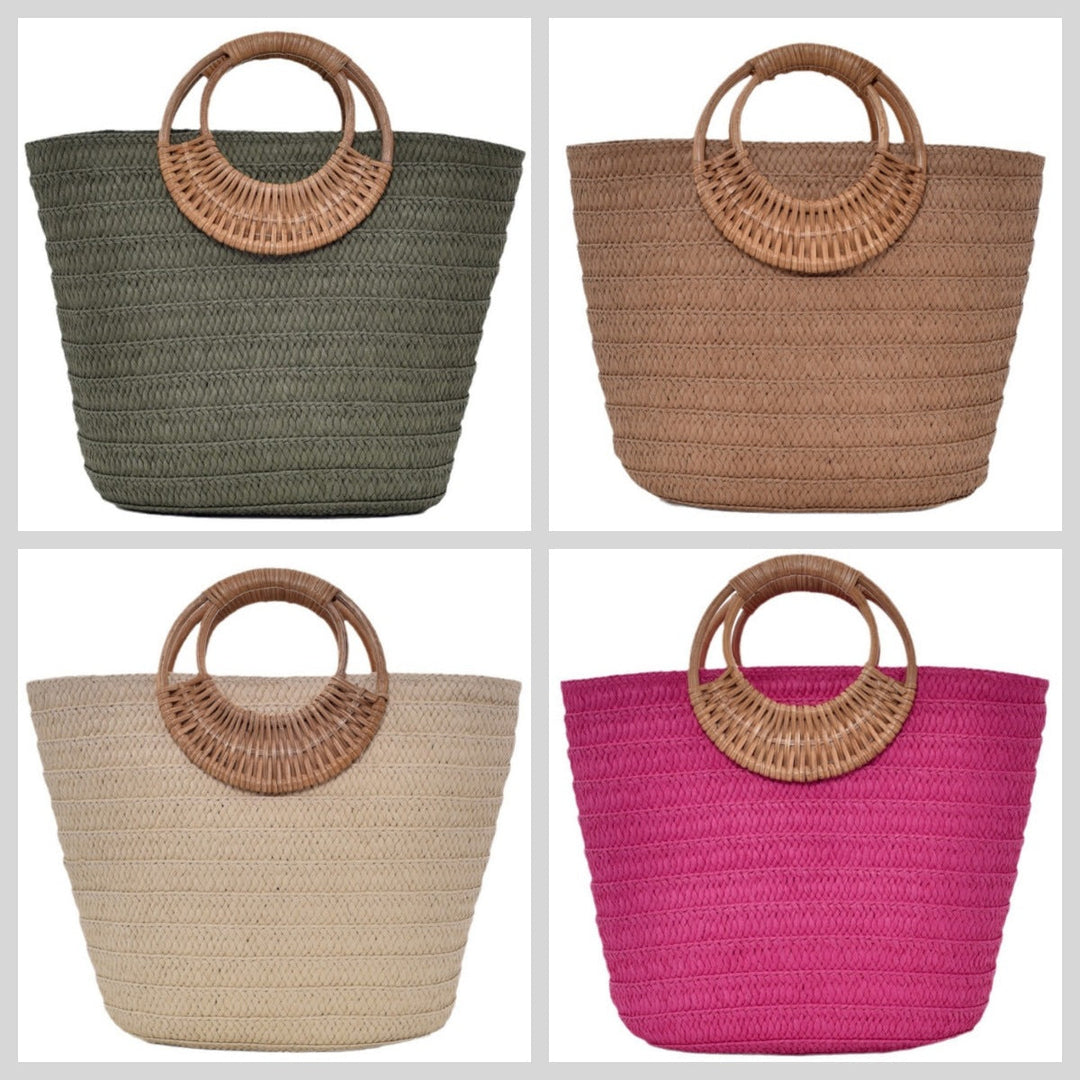 Handbag with Braided Handle Kalsten