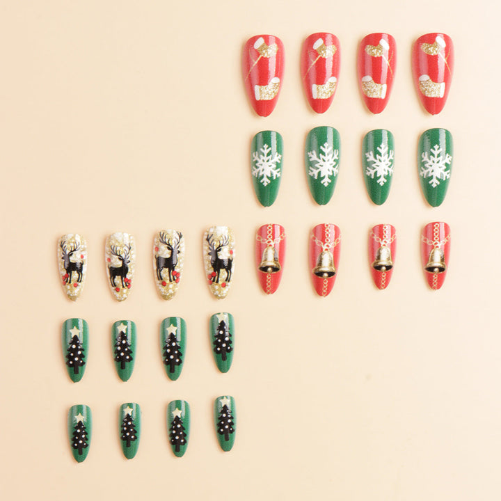 Festive Themed Press-On Nail Art Kalsten