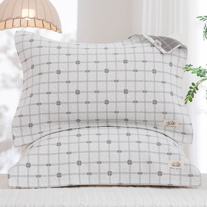 Women's pillowcase with modern checkered pattern Kalsten