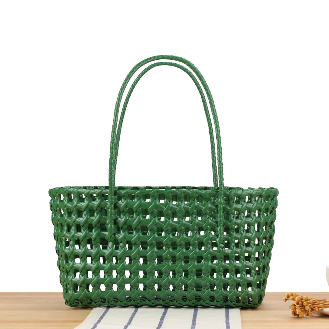 Stylish willow bag with modern grid design Kalsten