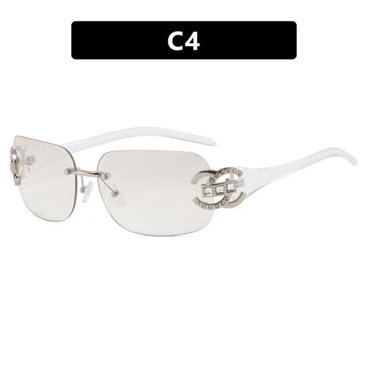 Women's fashionable sunglasses with luxurious geometric frame and protective UV filter Kalsten