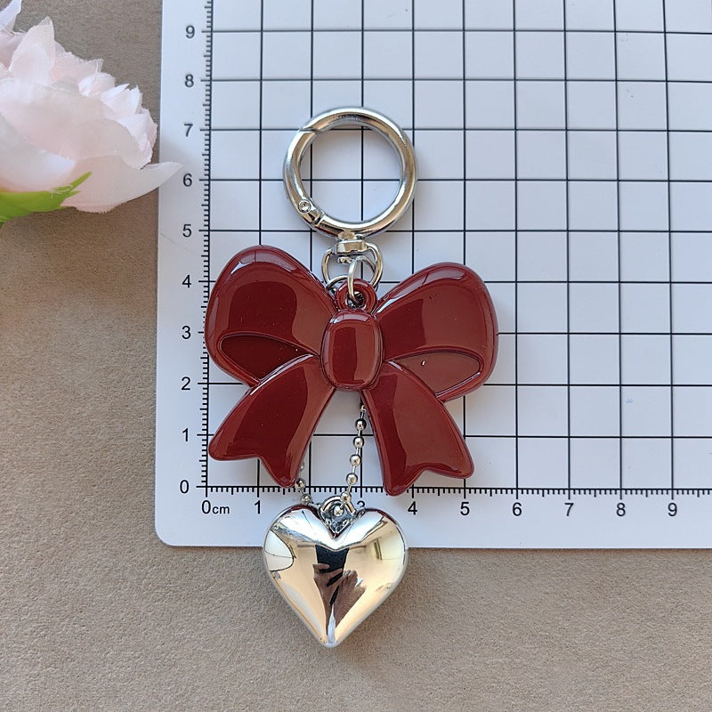 Keychain with bow and heart motif Kalsten