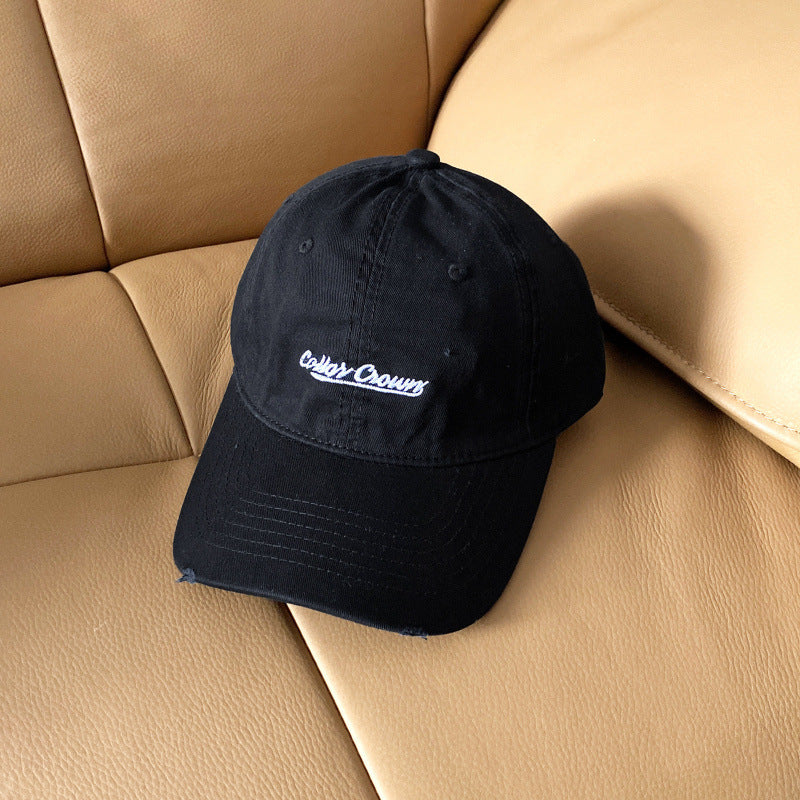 Women's Casual Distressed Cotton Baseball Cap Kalsten
