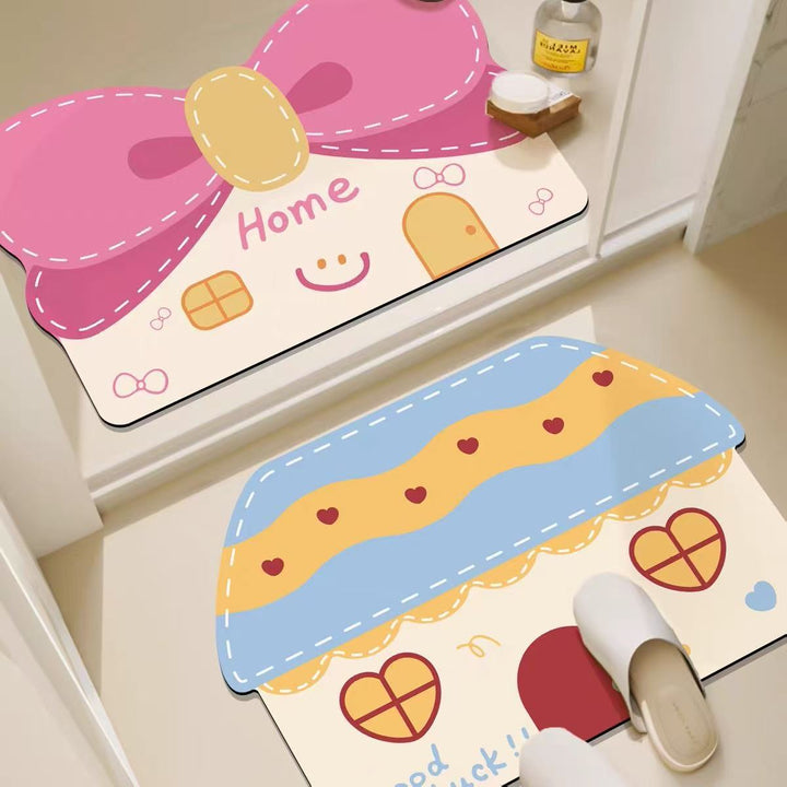 Playful Hamburger-Themed Bath Mat Kalsten