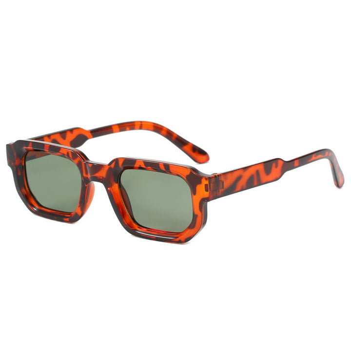 Women's fashionable square sunglasses with clear frame Kalsten