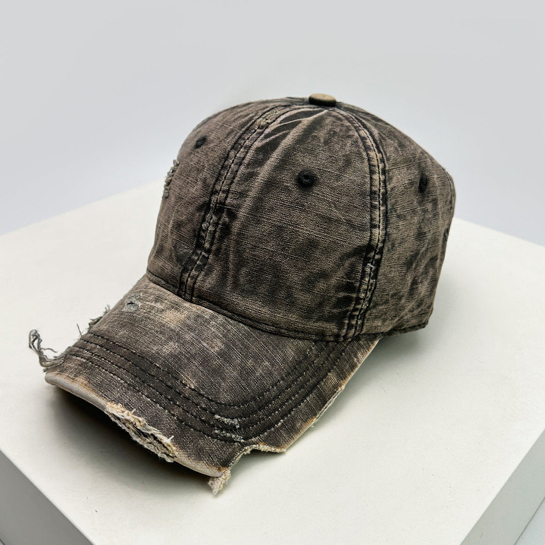 Men's Distressed Denim Baseball Hat Kalsten